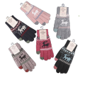 Mujeres Guantes de punto de punto de invierno Guantes de punto acrílico Guantes de jacquard Guantes Mittenos Mittenos